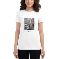 NFLYC - WOMENS-00201 FLAMINGO BRYANT PARK - WHITE- COTTON - LIMITED EDITION