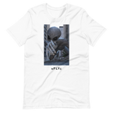 NFLYC - MENS-00004 - GIANT CITY ALIEN - WHITE - UNISEX SHIRT - LIMITED EDITION