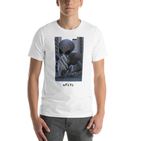 NFLYC - MENS-00004 - GIANT CITY ALIEN - WHITE - UNISEX SHIRT - LIMITED EDITION